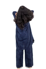 Load image into Gallery viewer, Blue Rayon Oversized Shirt (Free Sized)
