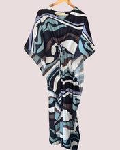 Load image into Gallery viewer, Blue Waves Kaaftan Dress
