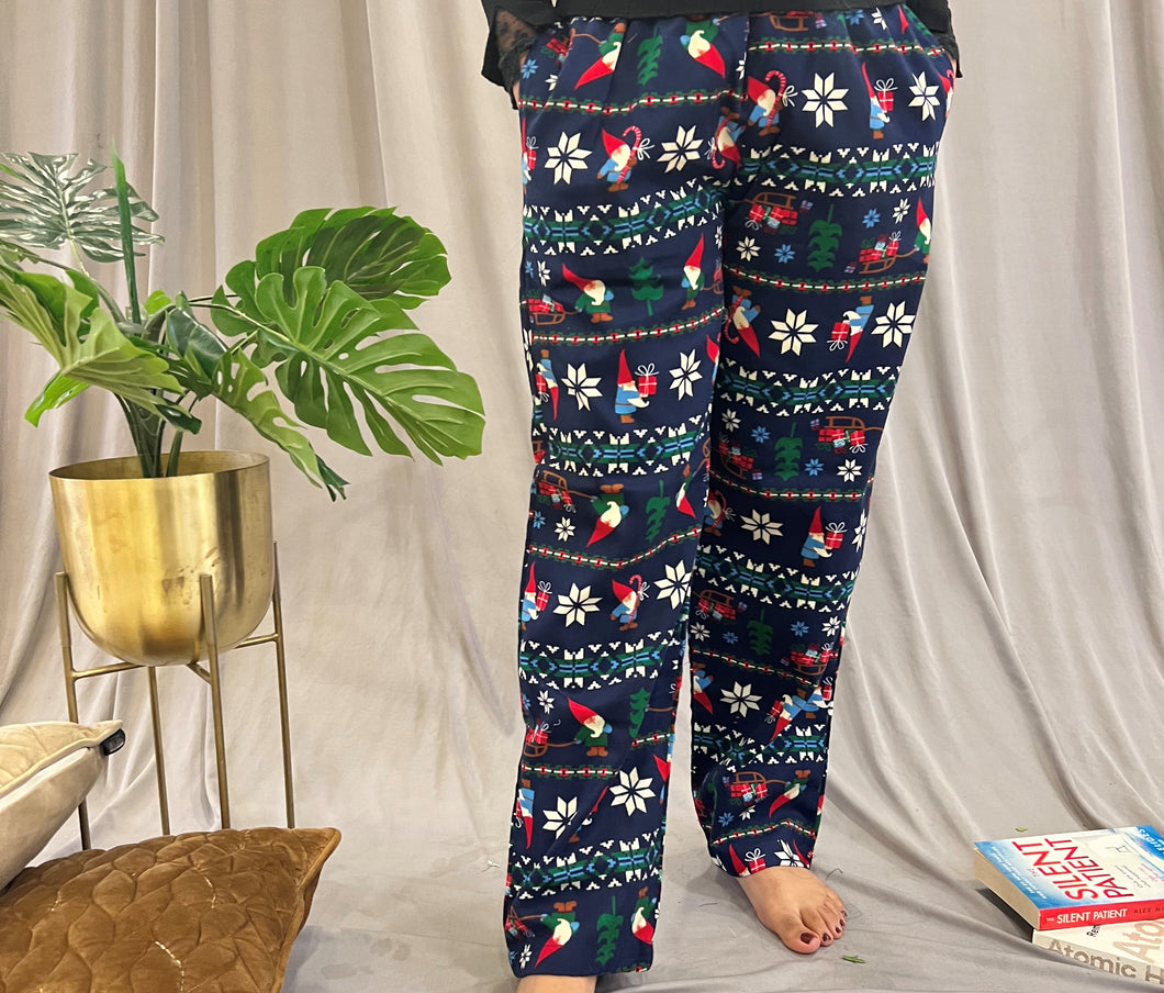 Santa with gifts Flannel Pyjama - Unisex
