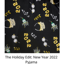 Load image into Gallery viewer, The Holiday Edit: New Year 2022 Cotton Flannel Pyjama
