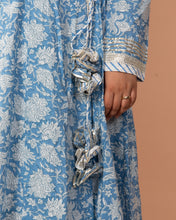 Load image into Gallery viewer, The Festive Edit - Blue Angrakha Anarkali
